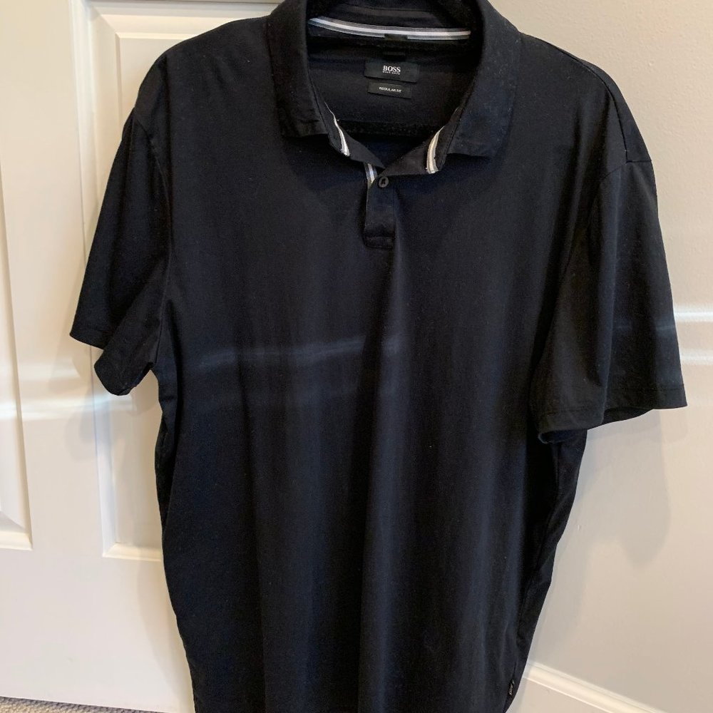 Hugo Boss XL Black Polo Shirt